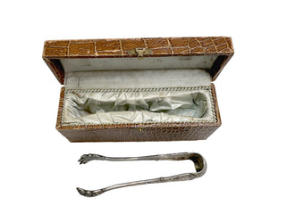 Antique Silver-Plated Sugar Tongs