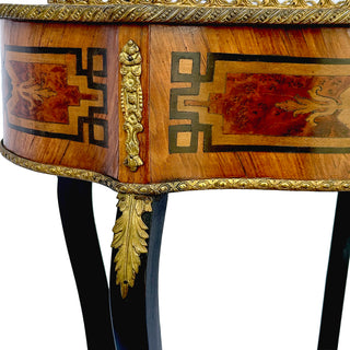 French Napoleon III Marquetry Jardinière Table, c. 1875–1890