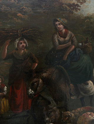 18th century large bucolic painting