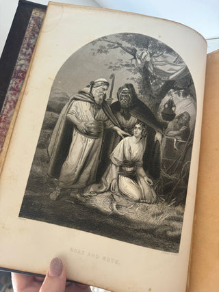 Antique 1869 Illustrated Family Bible