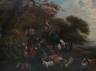 18th century large bucolic painting