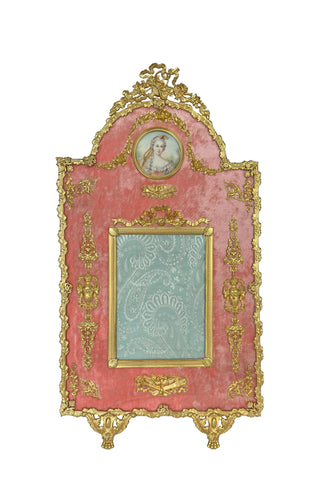 Incredible antique frame with miniature portrait