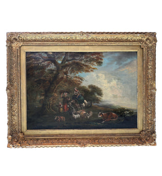 18th century large bucolic painting