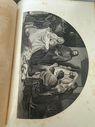 Antique 1869 Illustrated Family Bible
