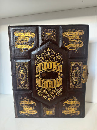Antique 1869 Illustrated Family Bible