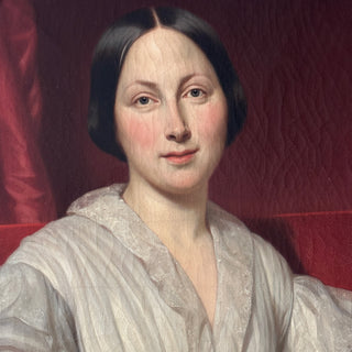 Henri Decaisne (1799–1852)  “La Lettre,” 1846 portrait painting