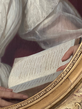 Henri Decaisne (1799–1852)  “La Lettre,” 1846 portrait painting