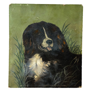 Charming 19th-Century Oil Painting of a Bernese Mountain Dog

American School | Circa 1880–1890