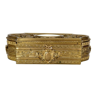 French Ormolu Casket with Portrait Miniature, 19th Century
