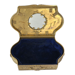 French Ormolu Casket with Portrait Miniature, 19th Century