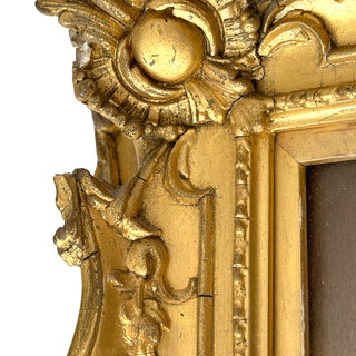 Victorian Portrait Miniature of a Lady in Ornate Giltwood Frame