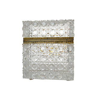 French Baccarat-Quality Cut Crystal Casket with Gilt Bronze Mounts — circa 1880–1900