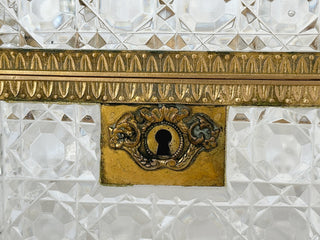 French Baccarat-Quality Cut Crystal Casket with Gilt Bronze Mounts — circa 1880–1900