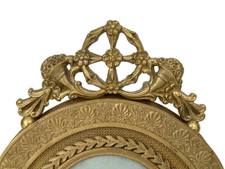 French Ormolu & Mother-of-Pearl Easel Mirror with Interchangeable Miniature, c. 1880–1890