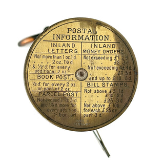Fine Victorian brass and iron postal balance, circa 1890–1910