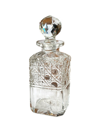 Restored Victorian Oak Tantalus Drinks Cabinet with Crystal Decanters & Working Key