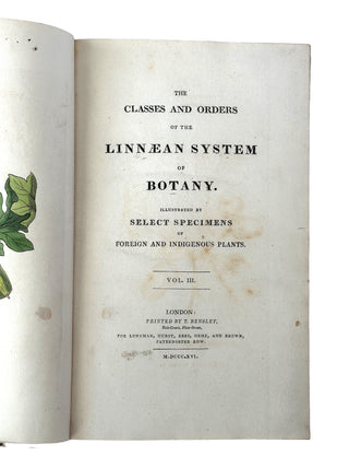 The Classes and Orders of the Linnaean System of Botany (1816)