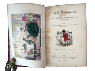 Antique 19th-Century Surtees Sporting Novels – 6-Volume Illustrated Set, Hand-Colored Plates