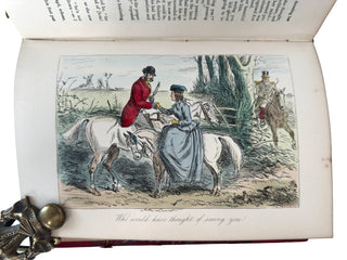 Antique 19th-Century Surtees Sporting Novels – 6-Volume Illustrated Set, Hand-Colored Plates