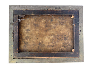 19th-Century Romantic Alpine Landscape, Oil on Canvas