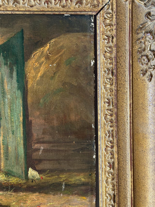 English School, late 19th century – “In the Stableyard