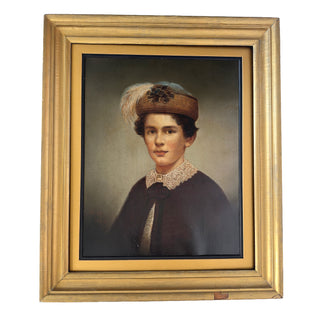 19th-Century Portrait of a Youth, Signed & Dated 1864