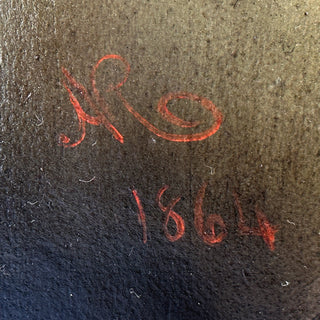 19th-Century Portrait of a Youth, Signed & Dated 1864