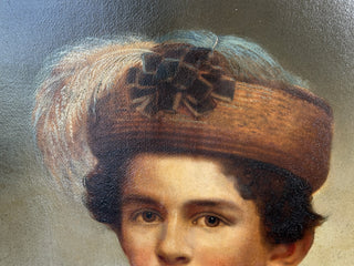 19th-Century Portrait of a Youth, Signed & Dated 1864