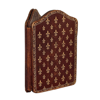 French Book Form Double Photograph Frame with Fleur de Lis Decoration Circa 1890–1910