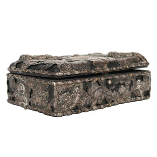 Sterling Silver Repoussé Cherub Jewelry Box