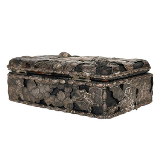 Sterling Silver Repoussé Cherub Jewelry Box