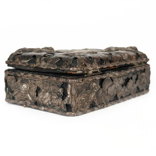 Sterling Silver Repoussé Cherub Jewelry Box