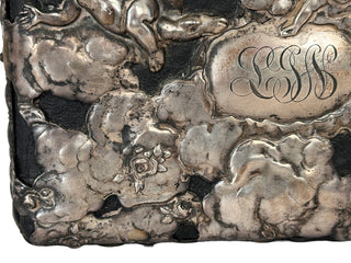 Sterling Silver Repoussé Cherub Jewelry Box