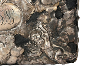 Sterling Silver Repoussé Cherub Jewelry Box