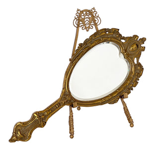 French Rococo Revival Bronze Hand Mirror Circa 1880–1900
