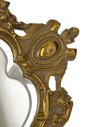 French Rococo Revival Bronze Hand Mirror Circa 1880–1900