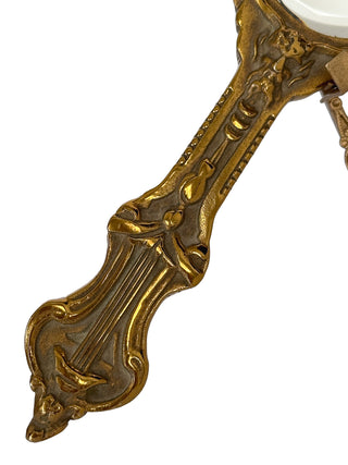 French Rococo Revival Bronze Hand Mirror Circa 1880–1900