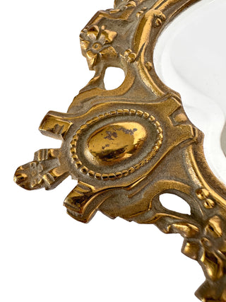 French Rococo Revival Bronze Hand Mirror Circa 1880–1900