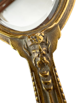 French Rococo Revival Bronze Hand Mirror Circa 1880–1900