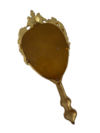 French Rococo Revival Bronze Hand Mirror Circa 1880–1900