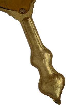 French Rococo Revival Bronze Hand Mirror Circa 1880–1900