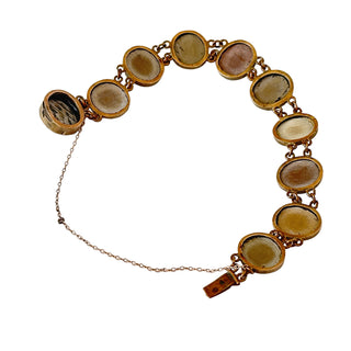 Grand Tour Lava Cameo Bracelet Italian, Circa 1860–1890