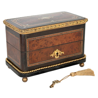 French Napoleon III Double Scent Casket, Monogrammed “ML”, Circa 1860–1880 France
