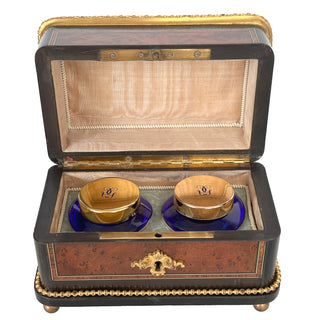 French Napoleon III Double Scent Casket, Monogrammed “ML”, Circa 1860–1880 France