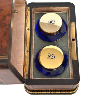 French Napoleon III Double Scent Casket, Monogrammed “ML”, Circa 1860–1880 France
