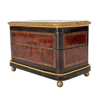 French Napoleon III Double Scent Casket, Monogrammed “ML”, Circa 1860–1880 France