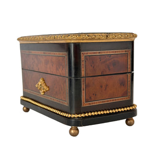 French Napoleon III Double Scent Casket, Monogrammed “ML”, Circa 1860–1880 France