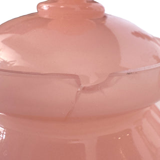 French Pink Opaline Vanity Set, 4 Pieces, France, Circa 1845–1865