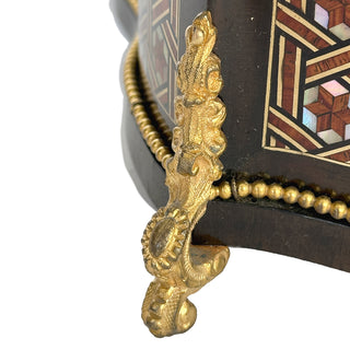 French Napoleon III Marquetry Jewelry Casket, Maison Heymen, 25 Rue Blanche, Paris, Circa 1865–1880