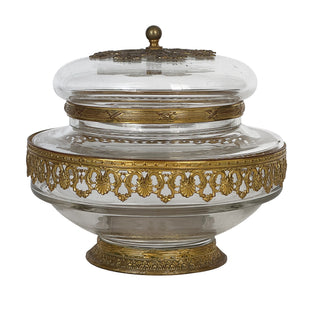 Antique French Crystal and Ormolu Covered Centerpiece, France | Circa 1860–1880 | Napoleon III Period